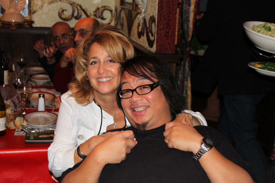 With Curt Bisquera