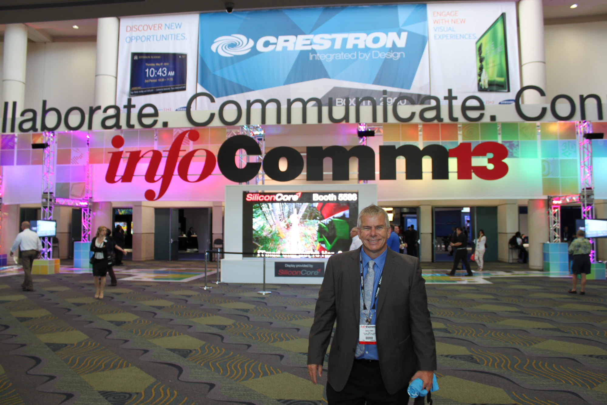 Dave on a trade show floor