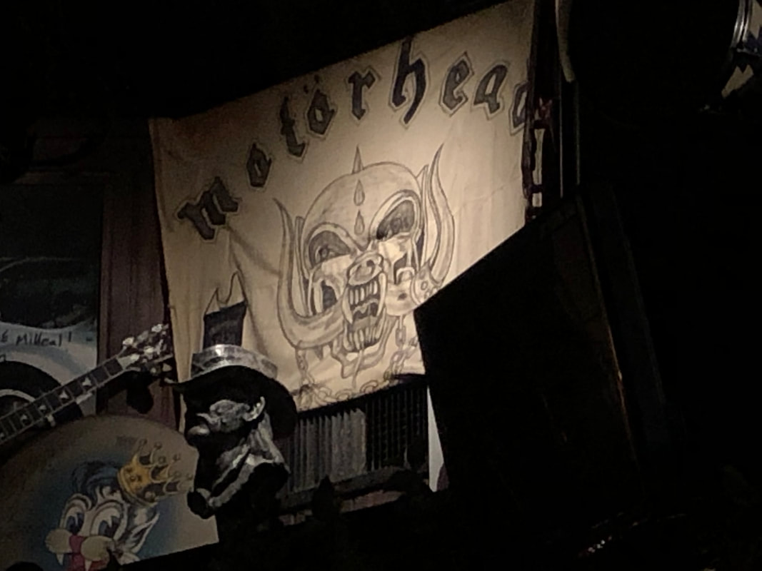 Motorhead flag backstage